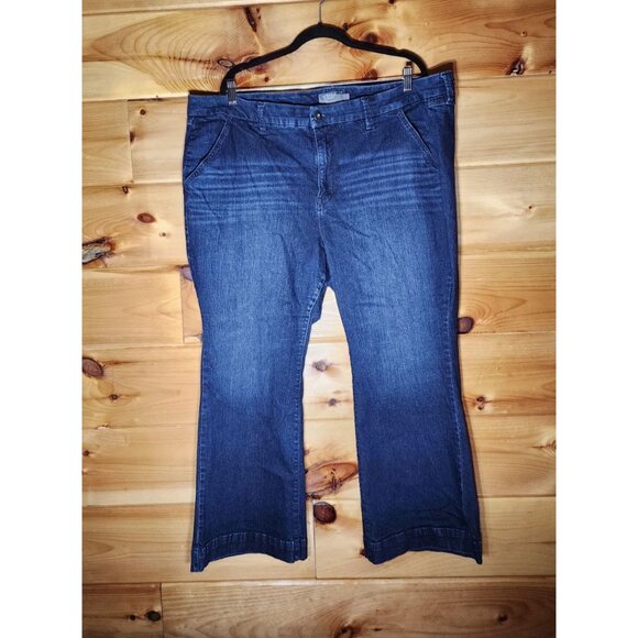 Torrid Mid Rise Plus Size 24XS Flare Wide Leg Vintage Stretch Feel The Fit - Picture 7 of 9